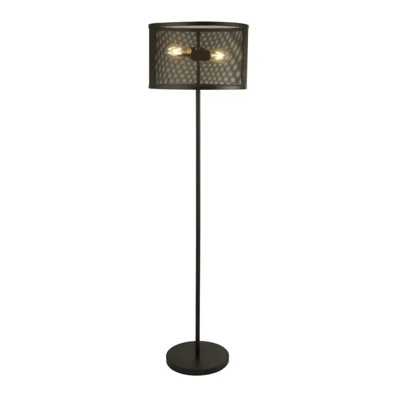 Lampadaire FISHNET 2x60W E27 Noir Jusqu'à Épuisement Des Stocks