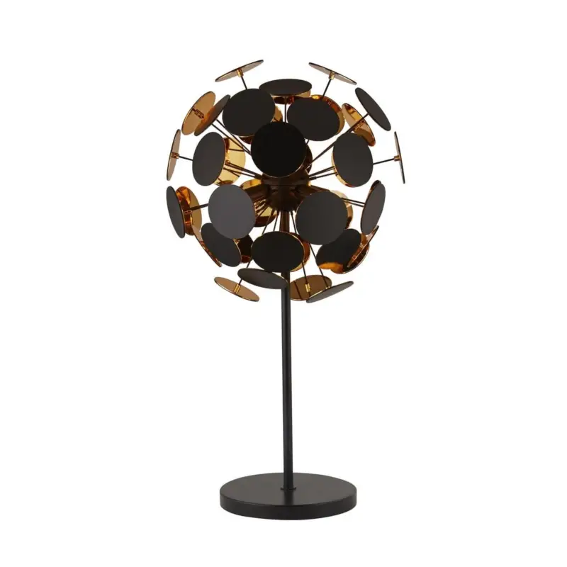 Nouvel Arrivage Lampe DISCUS 3x40W E14 Noir Or