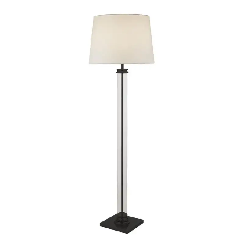 Offre Limitée Lampadaire PEDESTAL 1x60W E27 Noir Transparent Blanc
