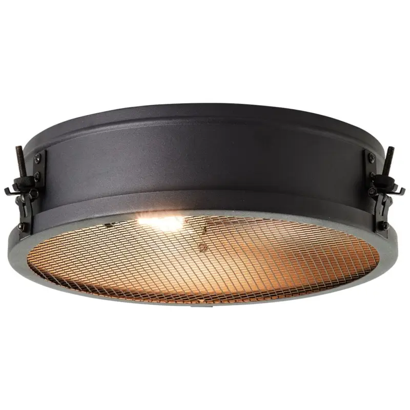 Achat Immédiat Plafonnier ZOIS 2x28W E27 Noir mat D340