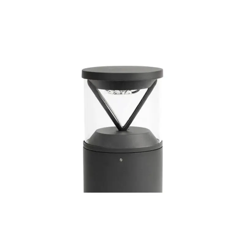 Borne Potelet Extérieur RUSH 14W COB LED Gris Foncé 2700K 360° large Petit Prix
