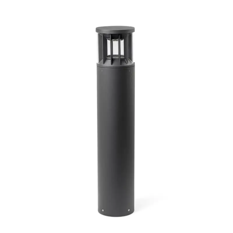 Achat Immédiat Borne Potelet Extérieur SCREEN 20W COB LED Gris Foncé 2700K 360° large