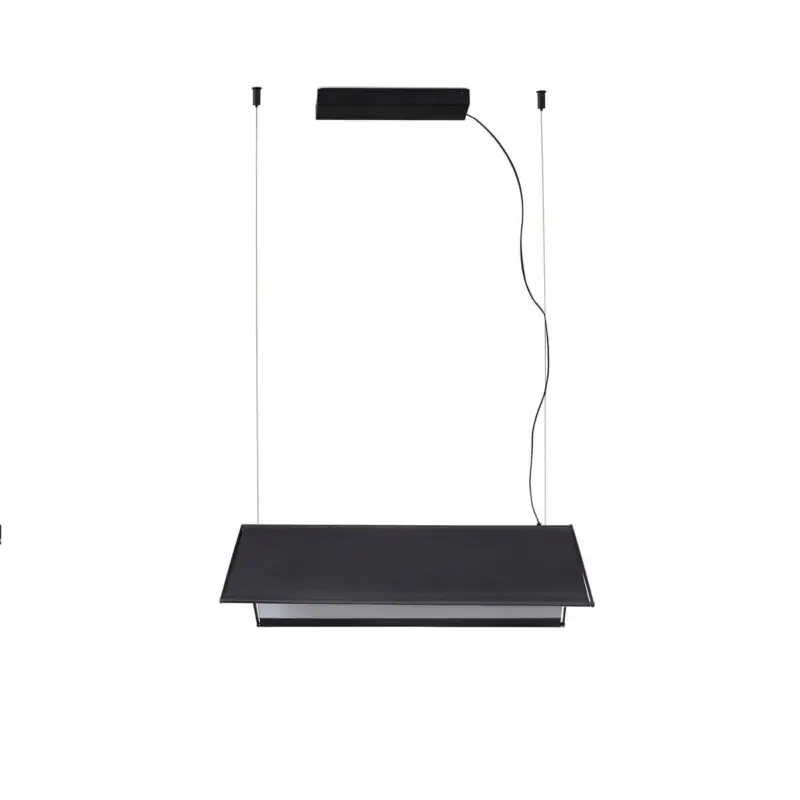 Suspension LUDOVICO 15W SMD LED 2700K fleuron surface Noir Nouvel Arrivage