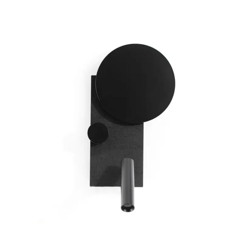 Soldes Applique KLEE 10W COB LED Noir Texturé 2700K Gauche
