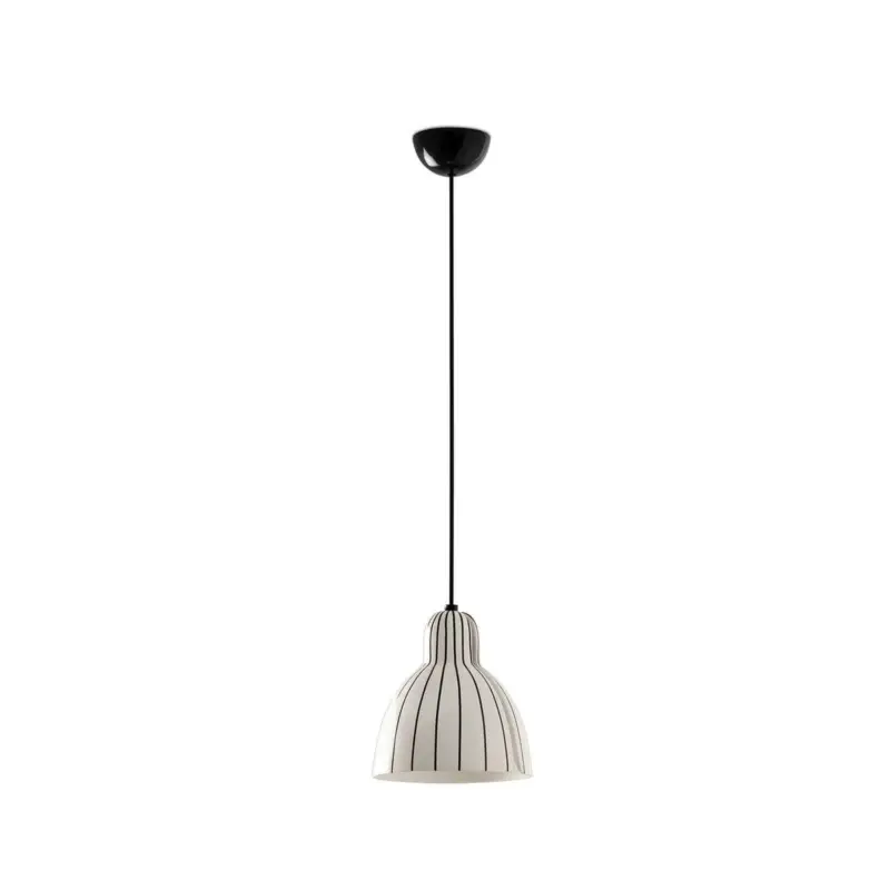 Suspension VENICE 1x15W E27 MAX Noir Noir et Blanc Brillant Achetez Aujourd'hui