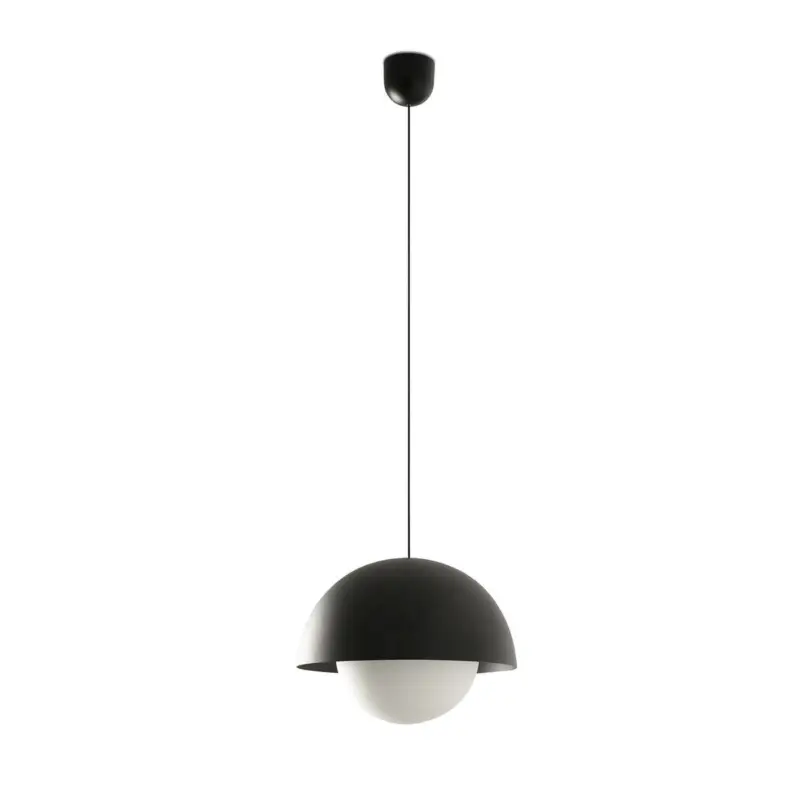 Remise Suspension MARISOL 14,5W Noir Mat Opal