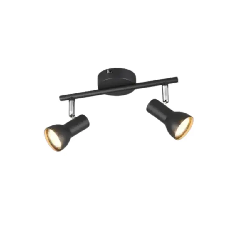 Prix Choc Plafonnier CANTAR 2x4,9W GU10 Noir mat