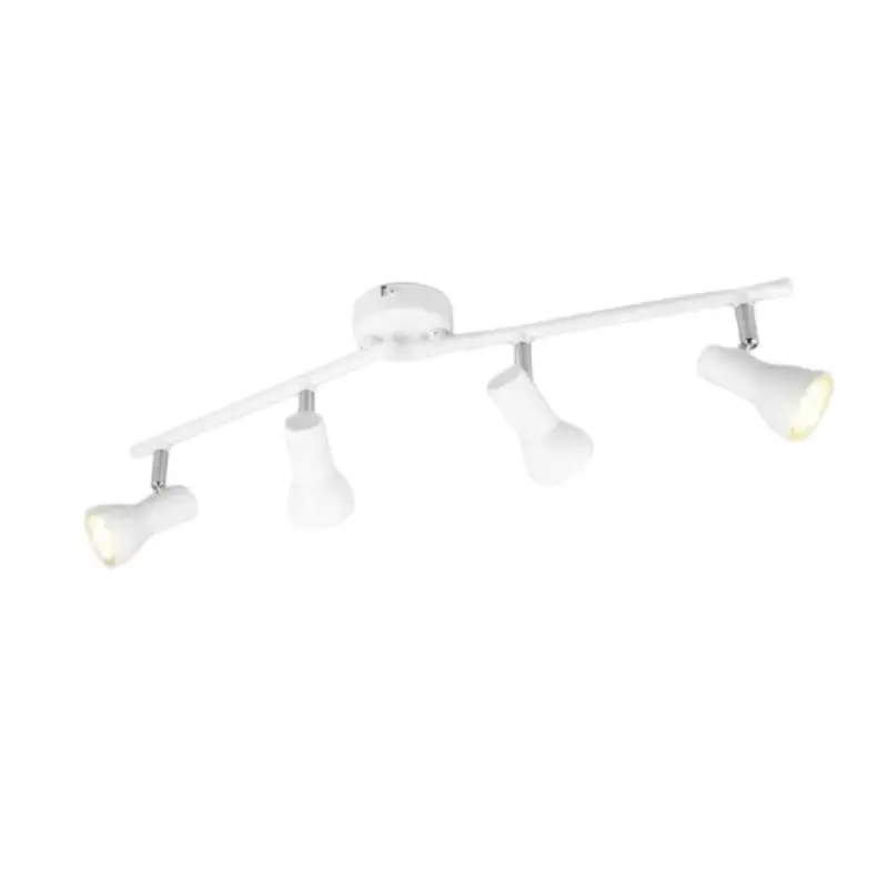 Pas Cher Plafonnier CANTAR 4x4,9W GU10 Blanc mat