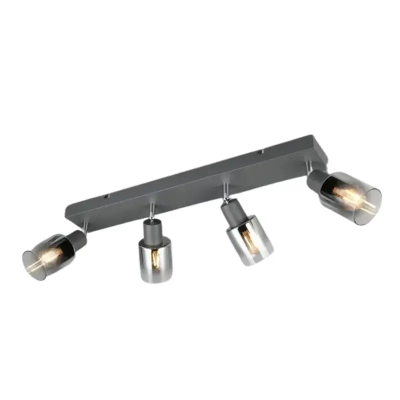 Quantité Limitée Plafonnier CADIZ 4x4W E14 Anthracite