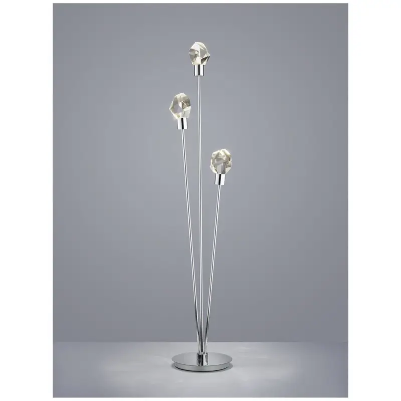 Lampadaire VERANO 3×6,5W LED Chrome Seulement Aujourd&rsquo;hui