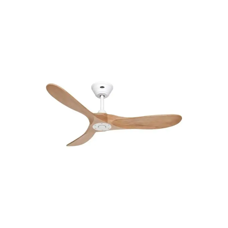 Ventilateur de Plafond Eco Genuino 122cm Blanc Bois Chêne Top Vente