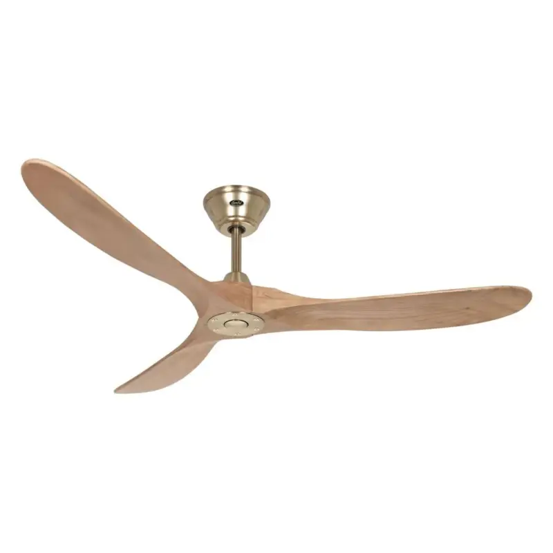 Ventilateur Plafonnier Reversible Genuino 152cm Laiton Chêne Must-Have