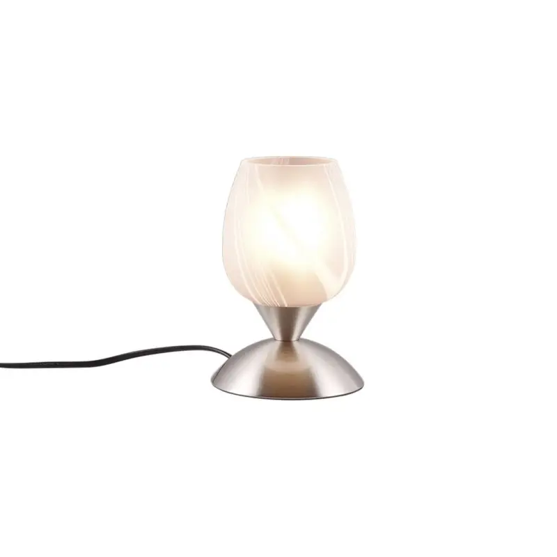 Lampe de table CUP II 1x40W E14 Nickel mat marbré Soldes