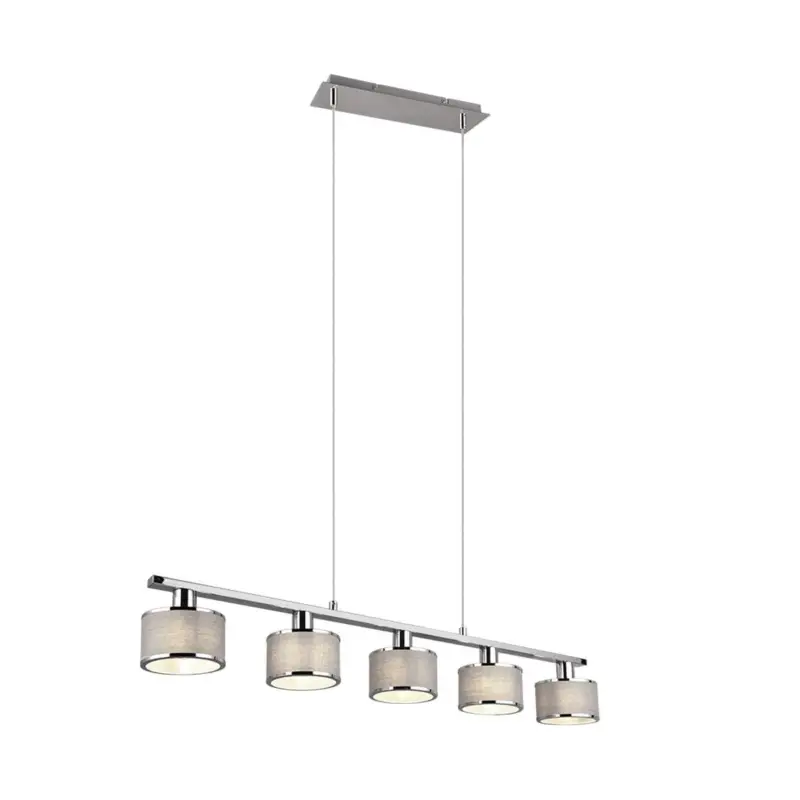 Offre Spéciale Suspension KAPRUN 5x28W E14 Chrome