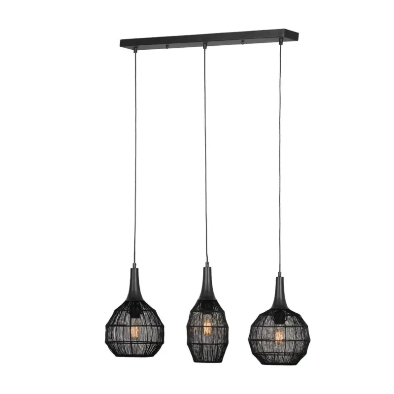 Suspension SORAYA 3x10W E27 Noir mat Achetez Aujourd&rsquo;hui