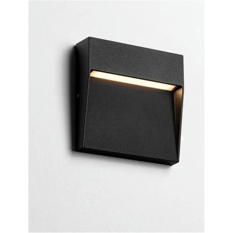 Applique Extérieur TOBY 3W LED Noir sablonneux H10,5 Nouveauté