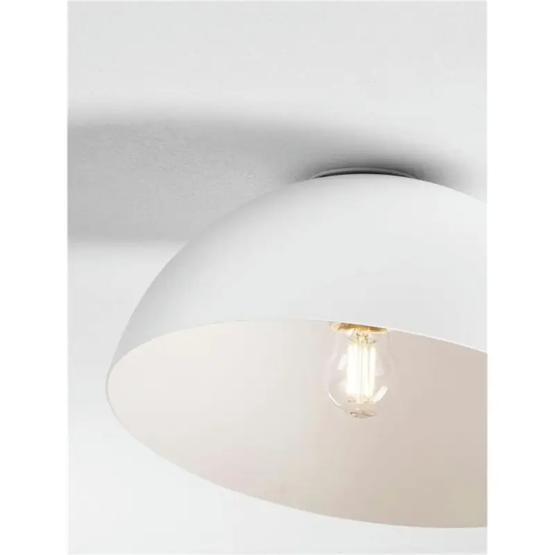 Plafonnier GEA 12W LED E27 Blanc H19 Bon Marché