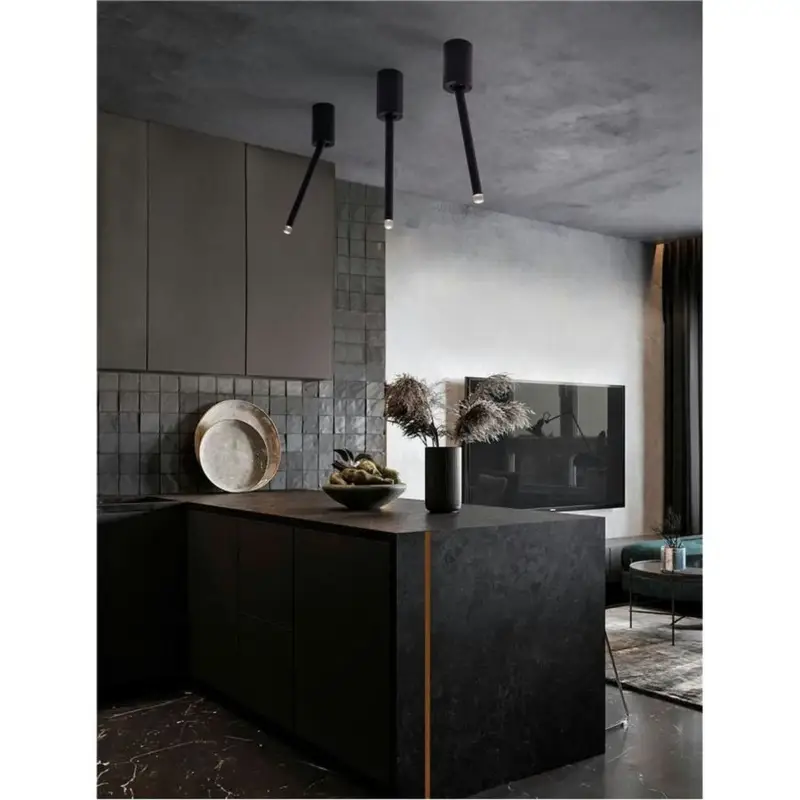 Plafonnier ORNOS 4W LED Noir H29,5 Meilleur Choix