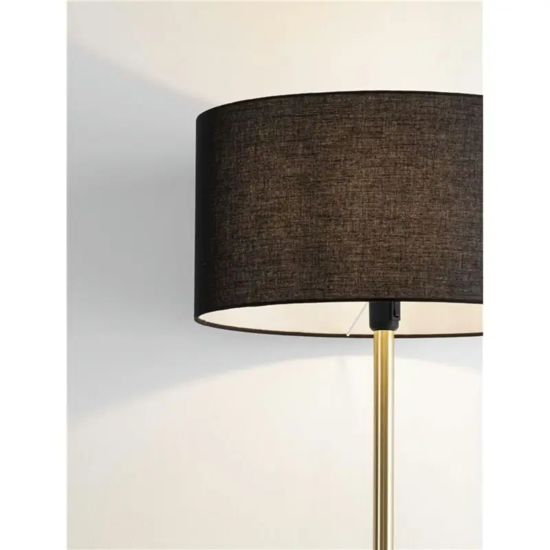 Lampadaire SIBNIA 12W LED E27 Noir, or Retour Gratuit