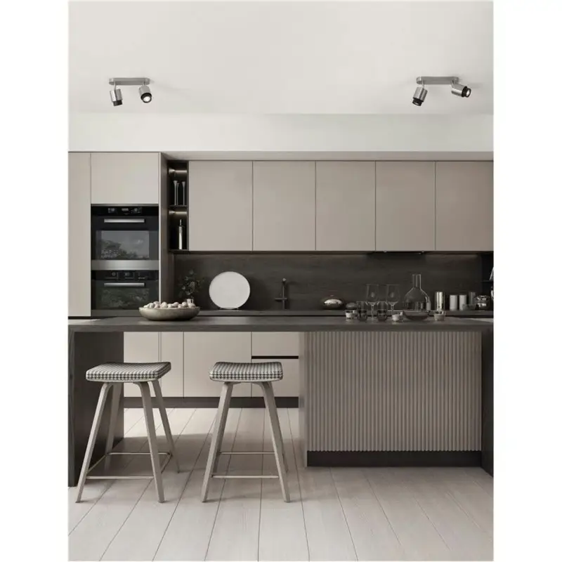 Promotion Saisonnière Plafonnier ISON 2X10W LED GU10 Nickel