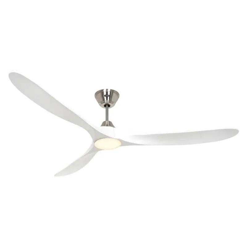 Ventilateur Plafond LED Genuino 180cm Chrome Blanc Solde