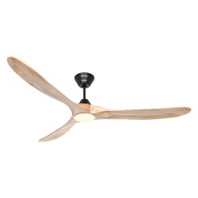 Ventilateur Plafond LED Genuino 180cm Noir Bois naturel Commander Vite