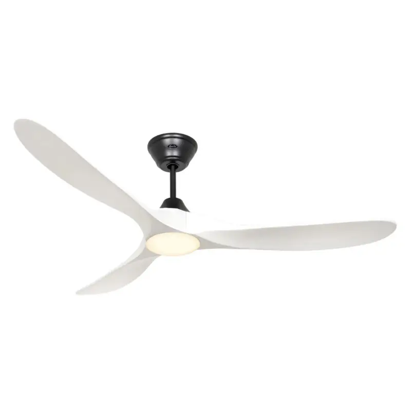 Ventilateur Plafond avec Lumière LED Genuino 152cm Noir Bois Blanc Nouvel Arrivage