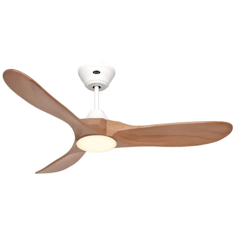 Vente Directe Ventilateur Plafond LED Genuino 122cm Blanc Chêne