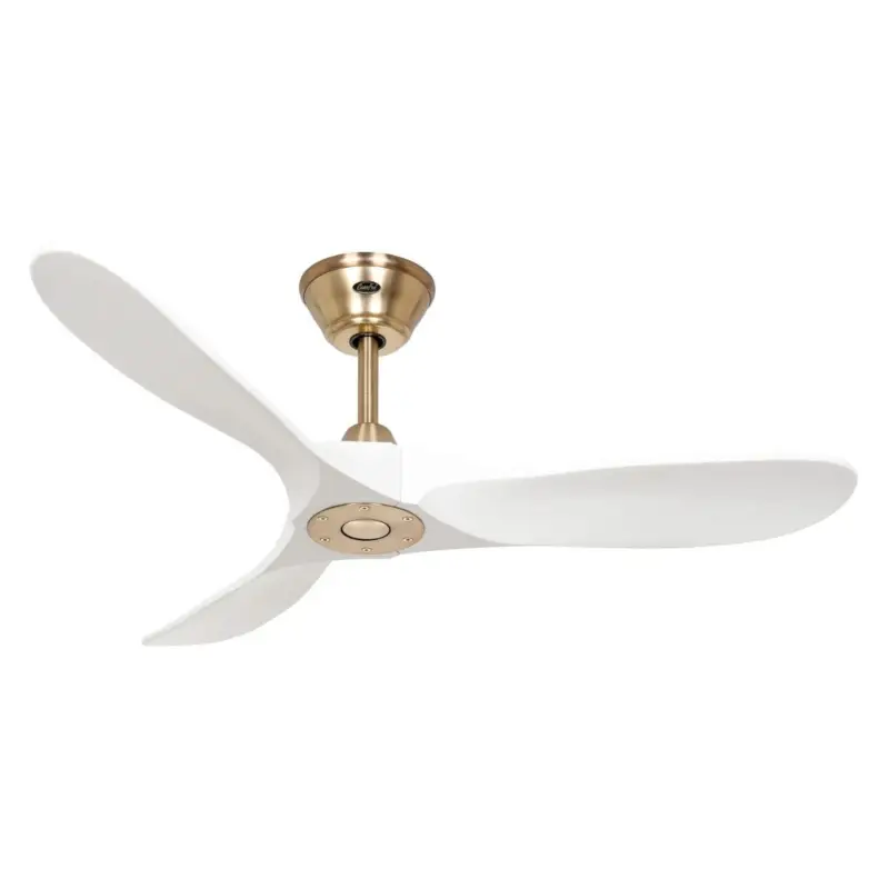 Ventilateur Plafond Genuino 122cm Laiton Blanc Meilleur Choix