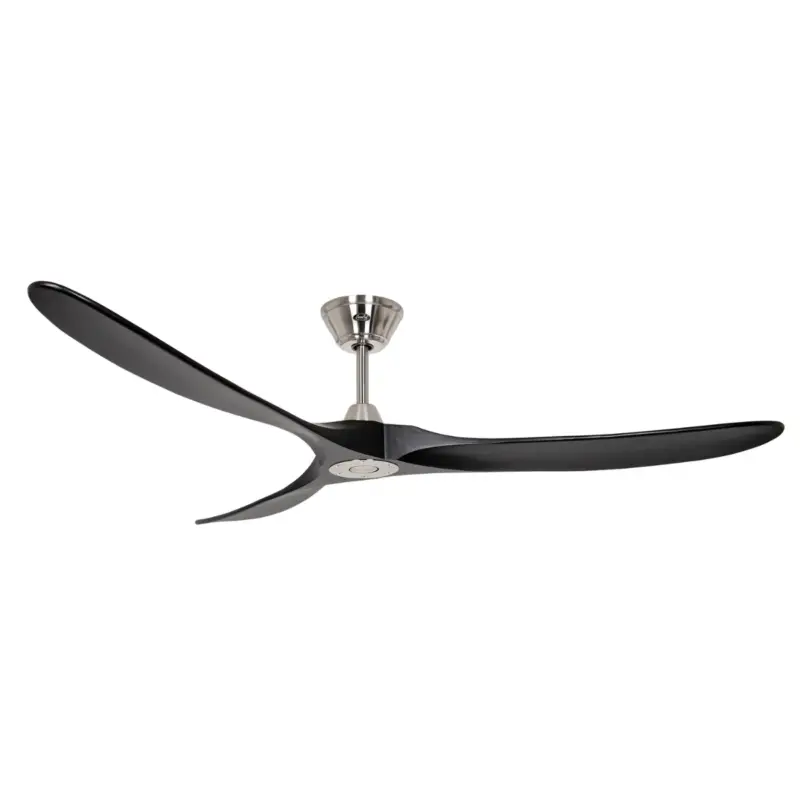 Ventilateur Plafond Eco Genuino 180cm Chromé Noir Vente Flash