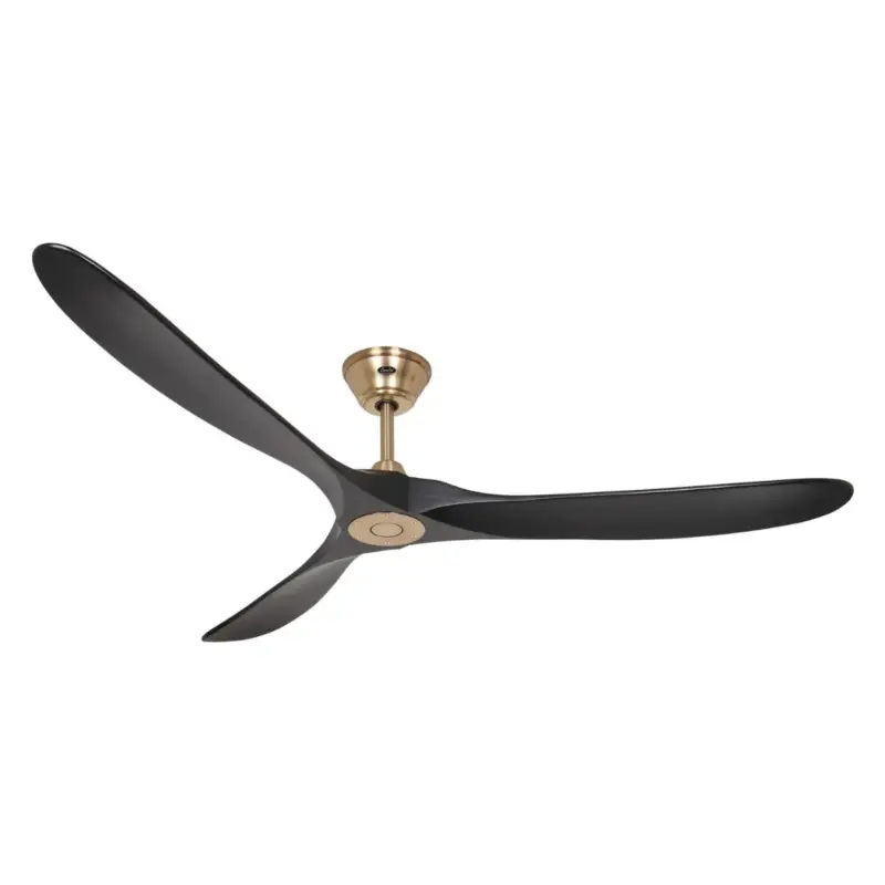 Ventilateur Plafond Eco Genuino 180cm Laiton Noir Meilleure Vente