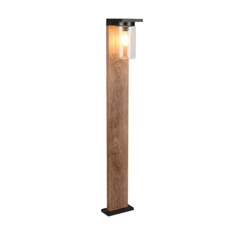 Potelet Extérieur ARDILA 1x40W E27 Imitation bois H100 Prix Promo