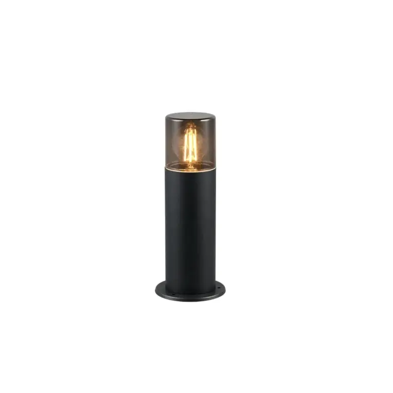 Populaire Potelet Extérieur HOOSIC 1x28W E27 Noir mat H30