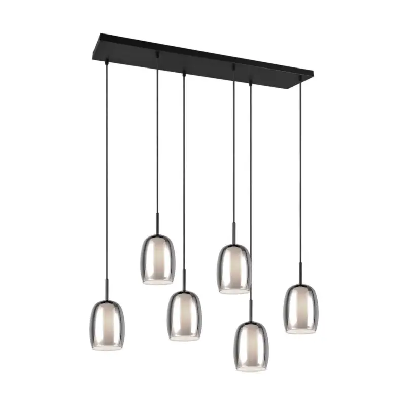 Livraison Express Suspension BARRET 6x10W E14 Noir mat
