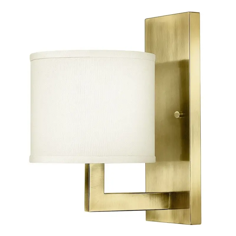 Applique Hampton Laiton et blanc 60W Nouvelle Collection