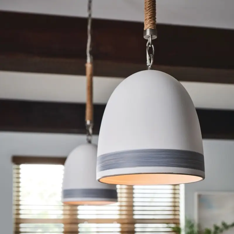 Suspension Nash Nickel, blanc 60W Prix Cassé
