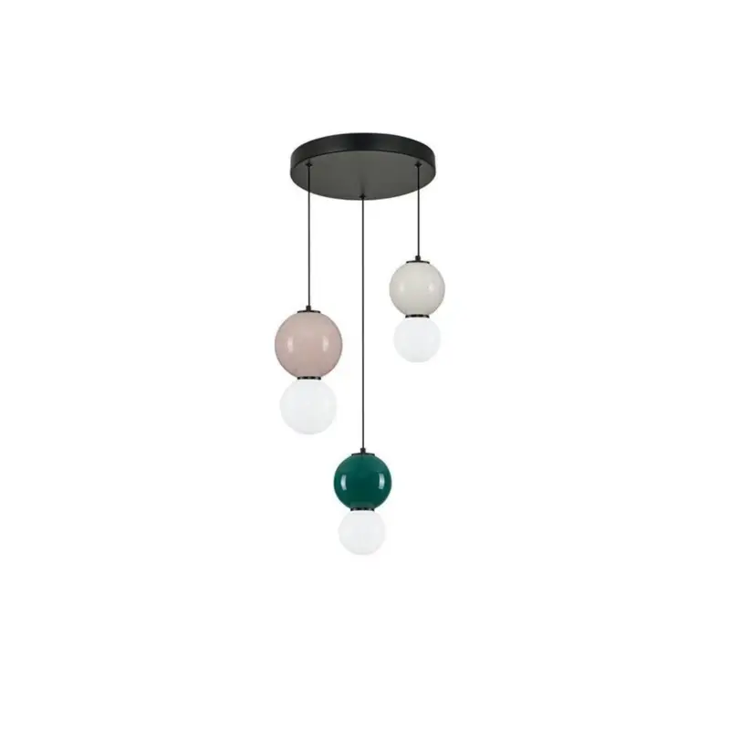 Certifié Suspension NOESIS 14W LED Jaspe, moca, gris clair
