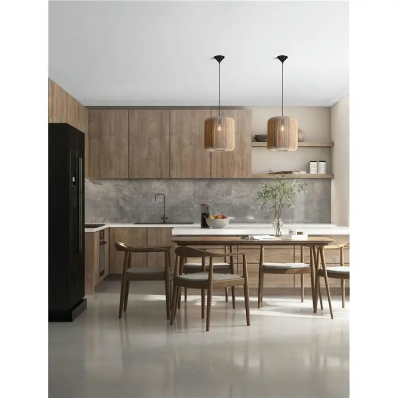 Promotion Saisonnière Suspension ABBY 12W E27 Naturel, bleu, jaune