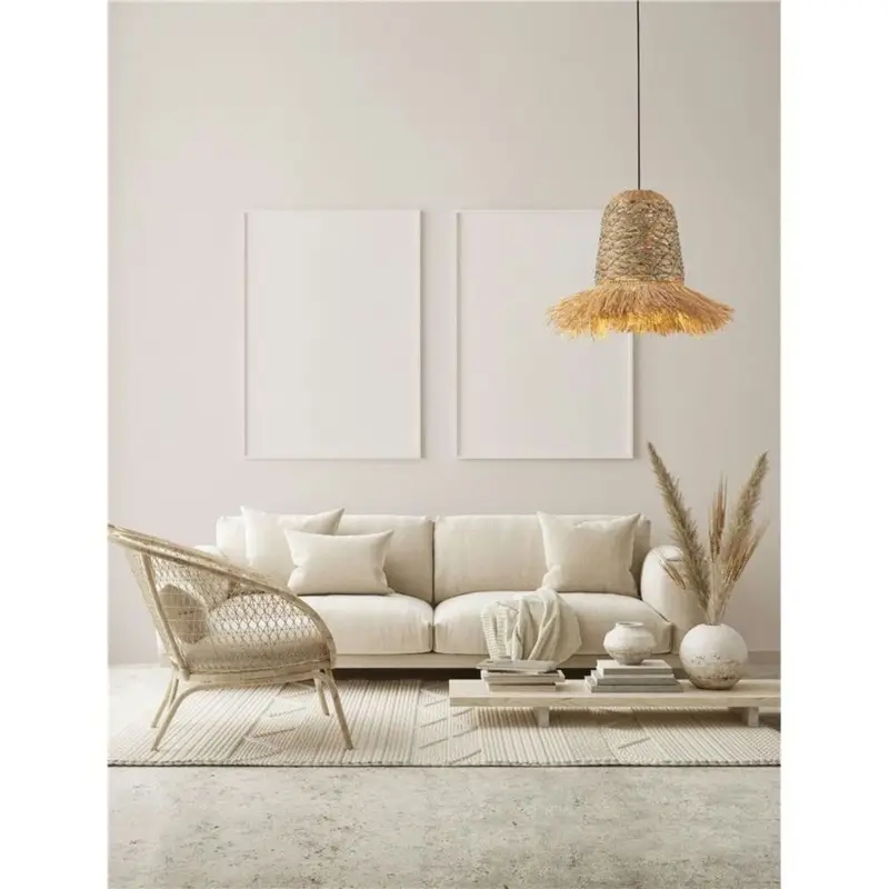 Nouvelle Collection Suspension SORELLO 12W E27 Naturel, bleu