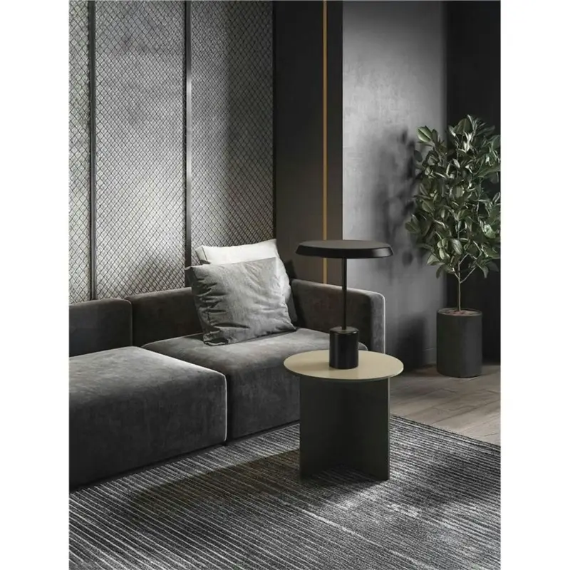 Vente Directe Lampe OPHELIA 17W LED Noir, bois plaqué