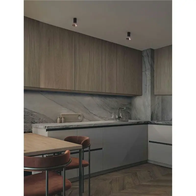 Plafonnier LUVIA 10W GU10 Bronze oxydé, noir H12,5 Meilleur Prix