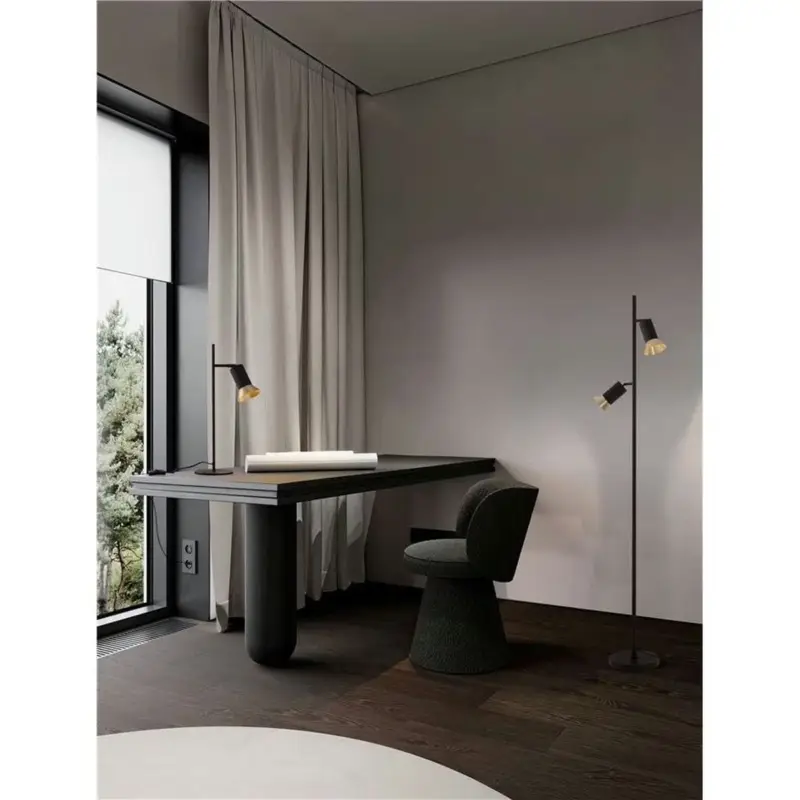 Lampadaire LUVIA 2x10W GU10 Or oxydé, noir Prix Choc