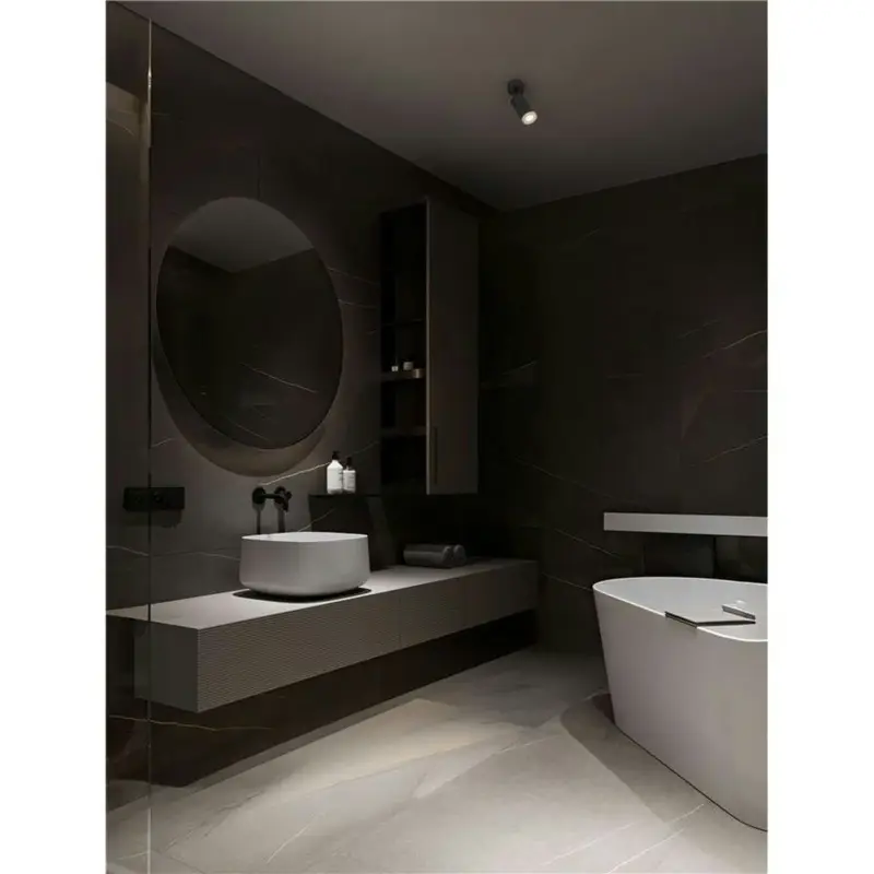 Plafonnier Salle de bain MAO 10W GU10 Noir H17 Expédié Aujourd'hui