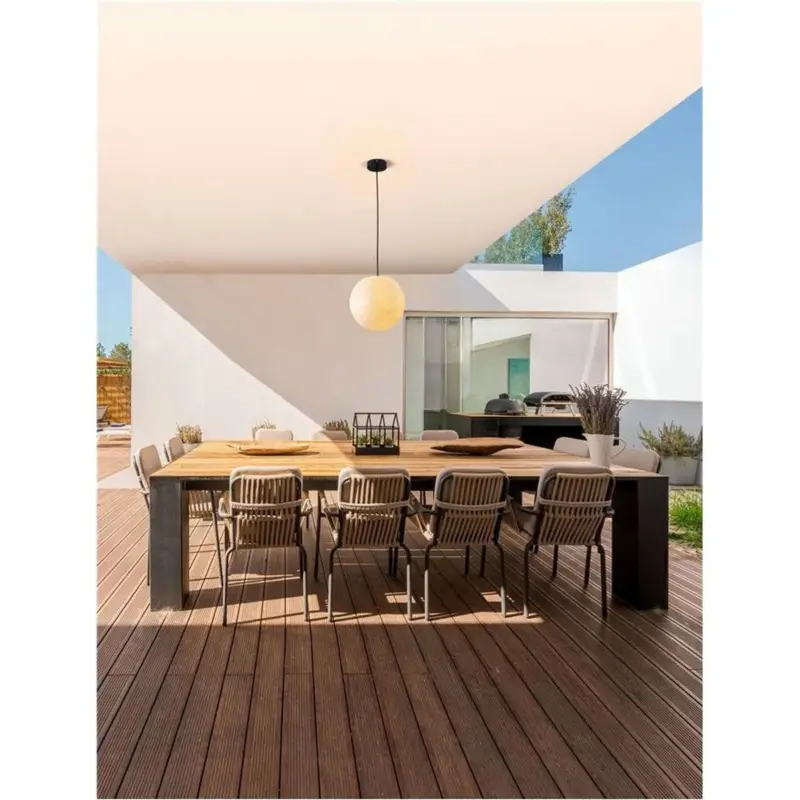 Suspension Extérieur MOON 5W E14 Blanc, noir Authentique