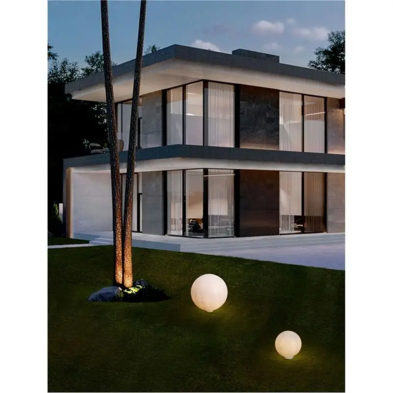Borne Potelet Extérieur MOON 12W E27 Blanc H50 Nouveauté