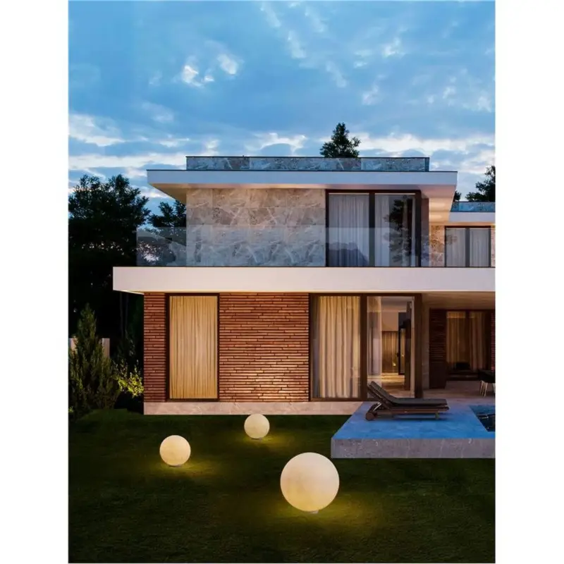 Vente Directe Borne Potelet Extérieur MOON 5W E14 Blanc H25