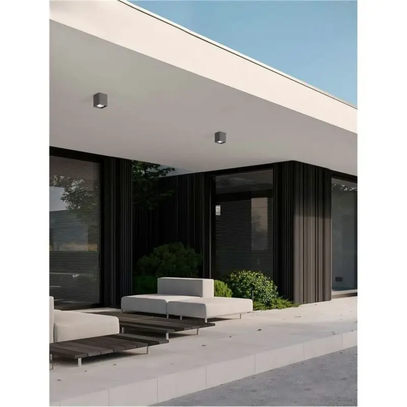 Plafonnier Extérieur RITZ 10W LED Gris Promotion Saisonnière