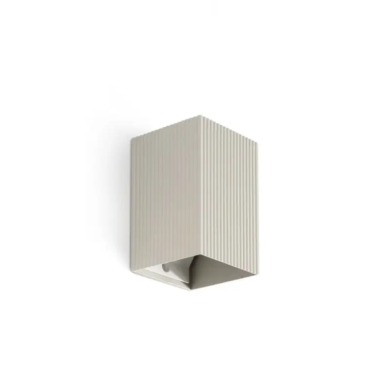 Paiement Sécurisé Applique LUNE Gris 8W GU10 LED cannelée