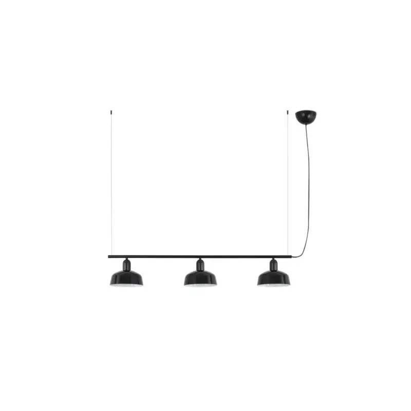 Suspension TATAWIN S ligne Noir 3x15W E27 LED Pas Cher