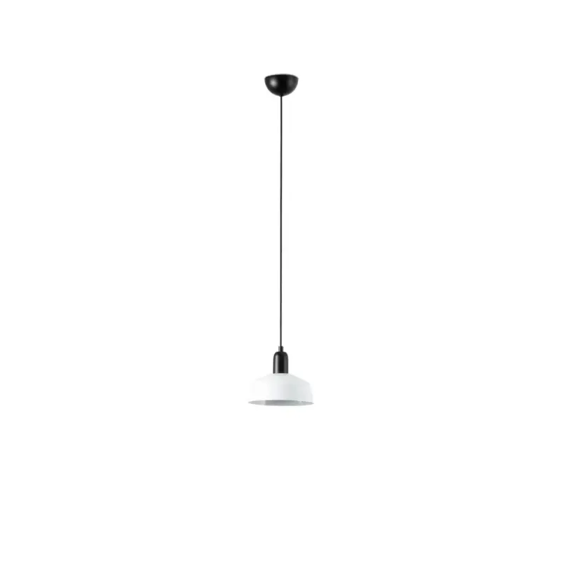 Suspension TATAWIN S Noir Blanc 15W E27 LED Offre Du Jour